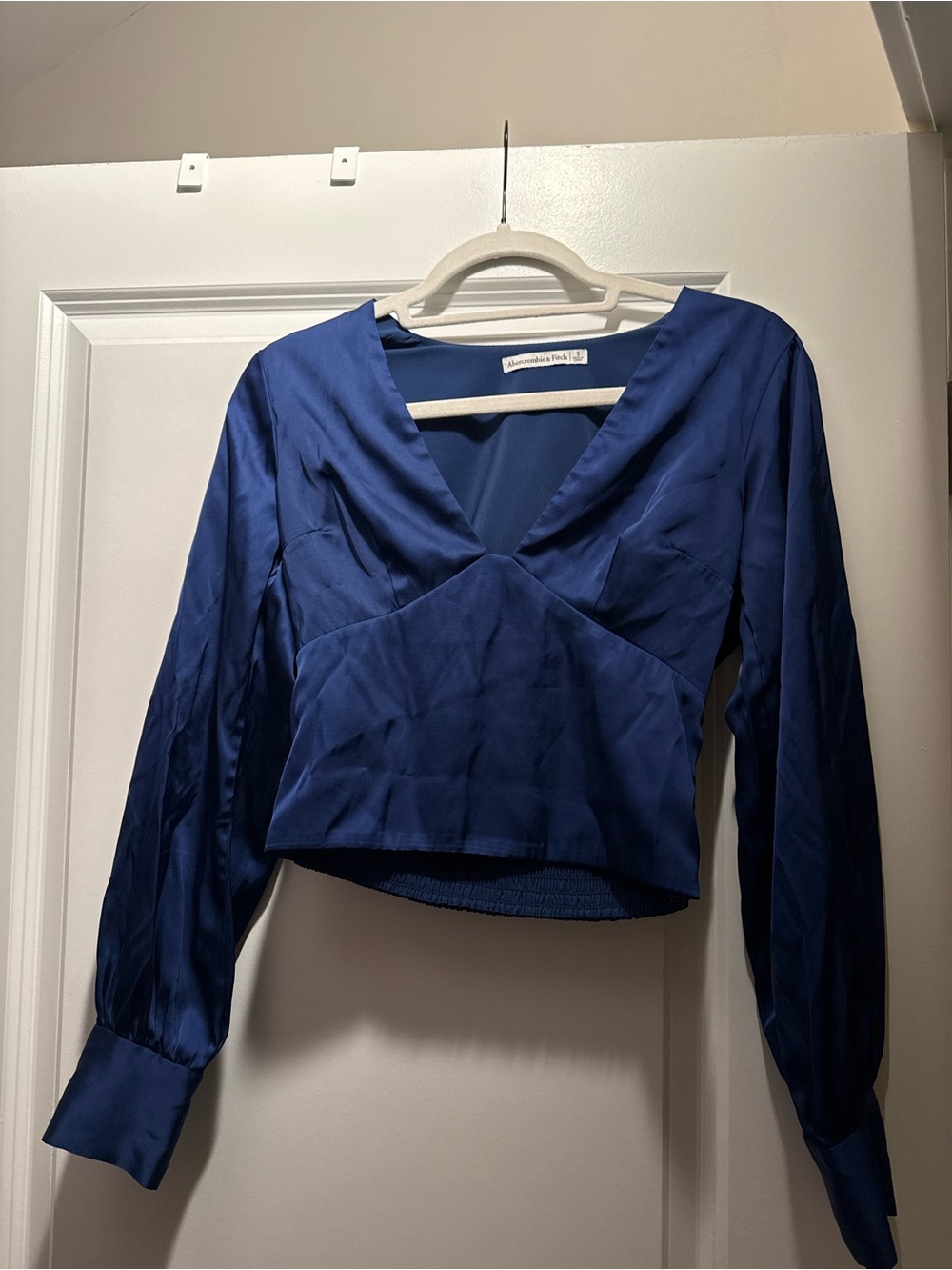 Abercrombie & Fitch Satin Blouse – Blue – Size S